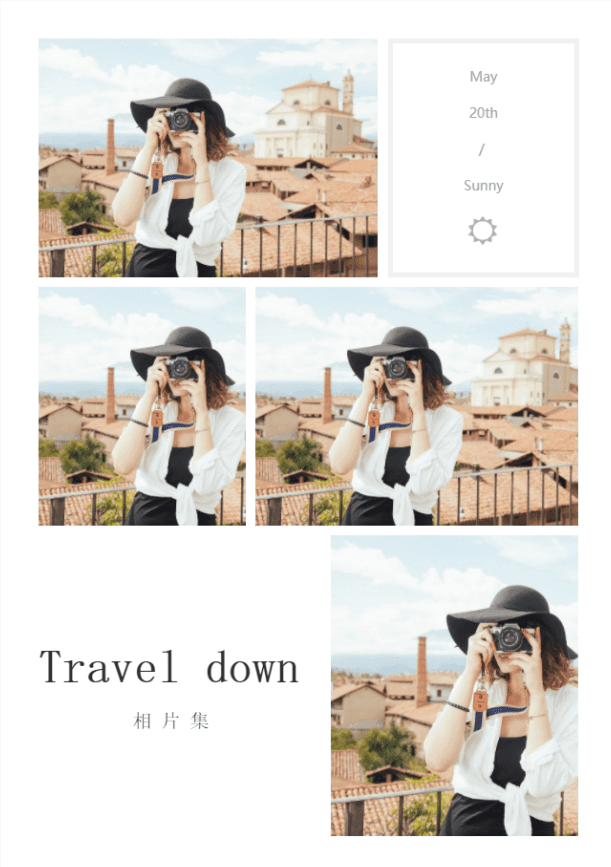 旅行相册模板-多图5-4图